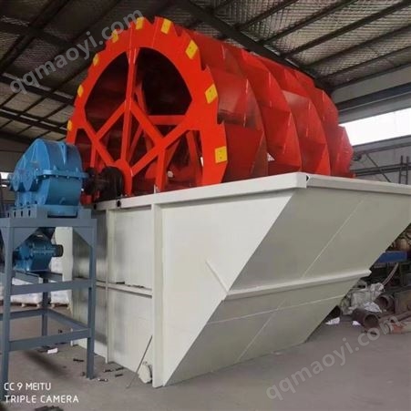 QT-1828水轮洗沙机 水洗轮 洗砂机设备 启拓环保三排1800*2800